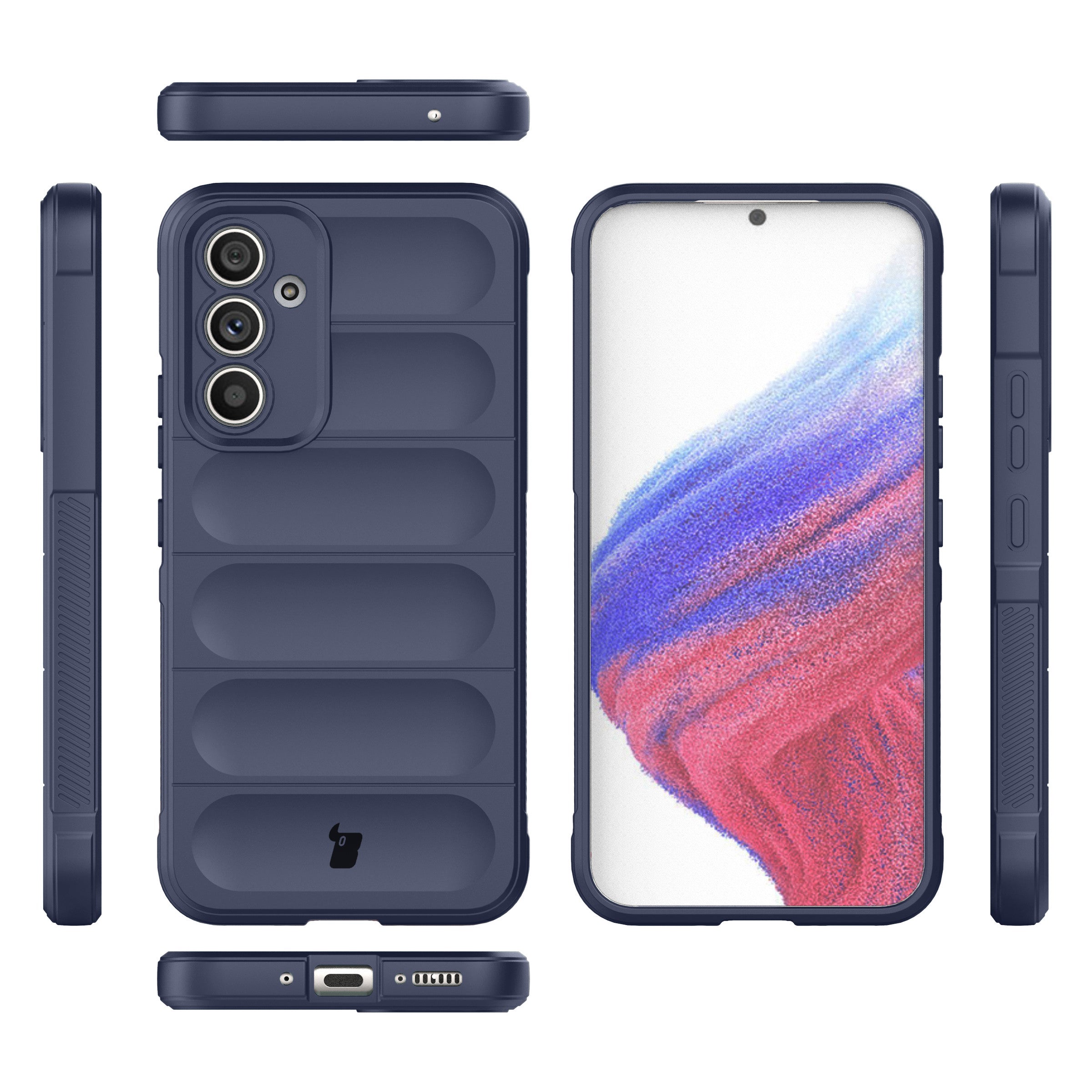 Robuste Handyhülle für Galaxy A54 5G, Bizon Case Tur, Dunkelblau