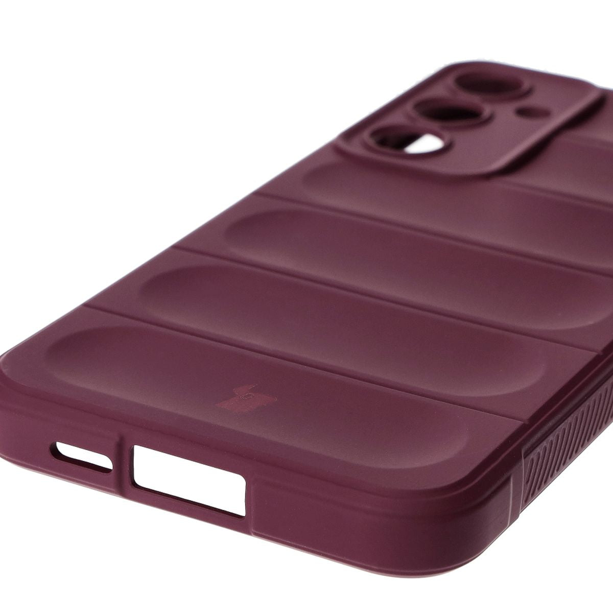 Robuste Handyhülle für Galaxy A55 5G, Bizon Case Tur, Burgunderrot