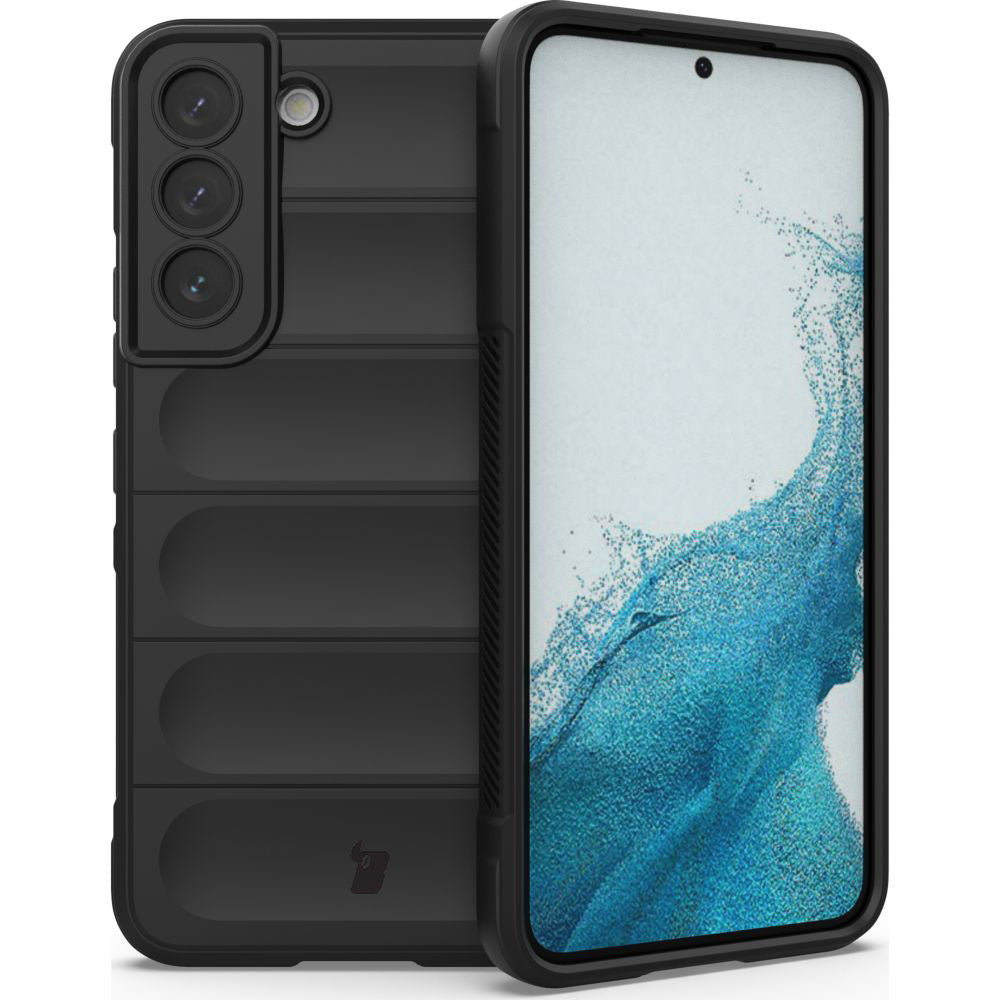 Robuste Handyhülle für Galaxy S22, Bizon Case Tur, Schwarz