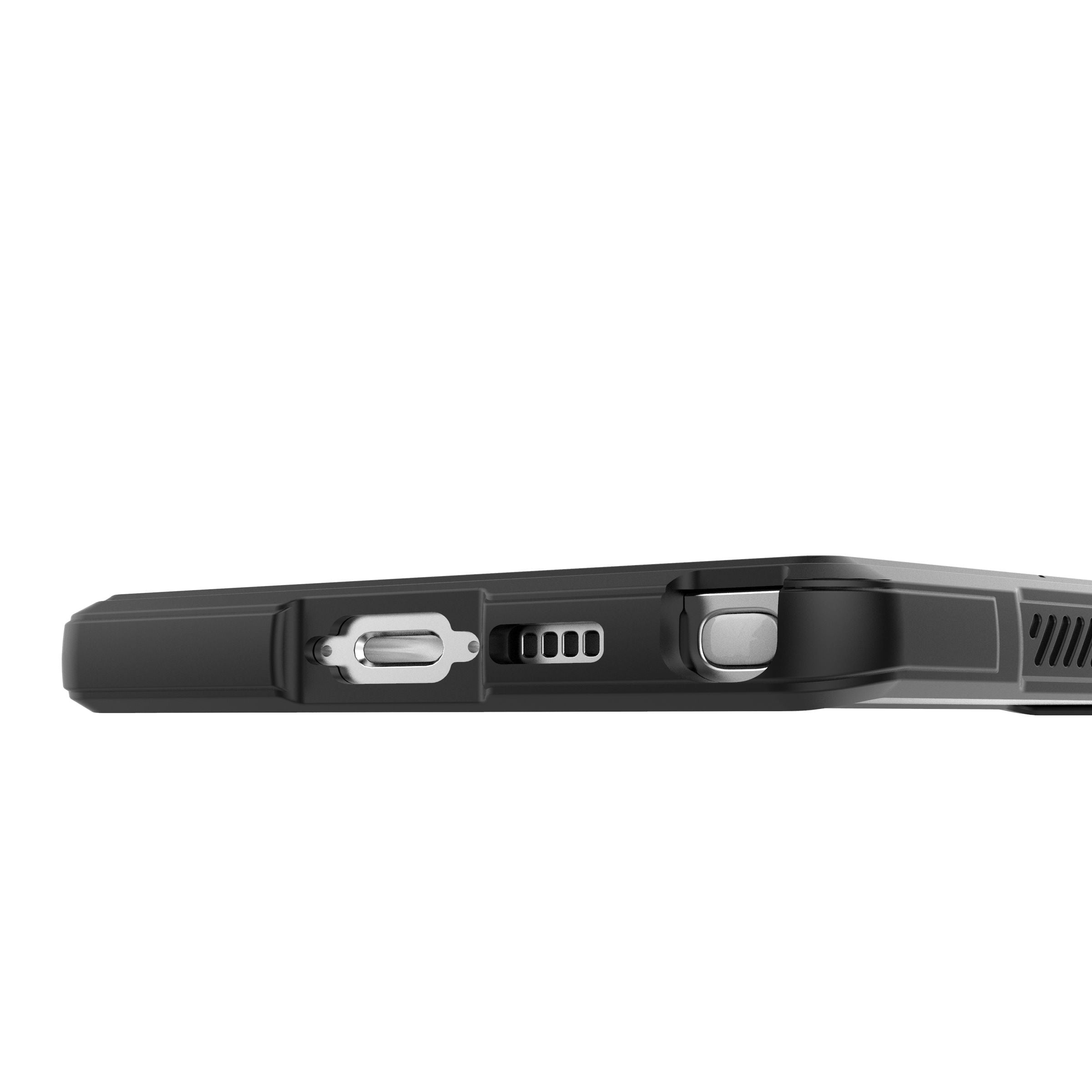 Robuste Handyhülle für Galaxy S23 Ultra, Bizon Case Tur, Schwarz