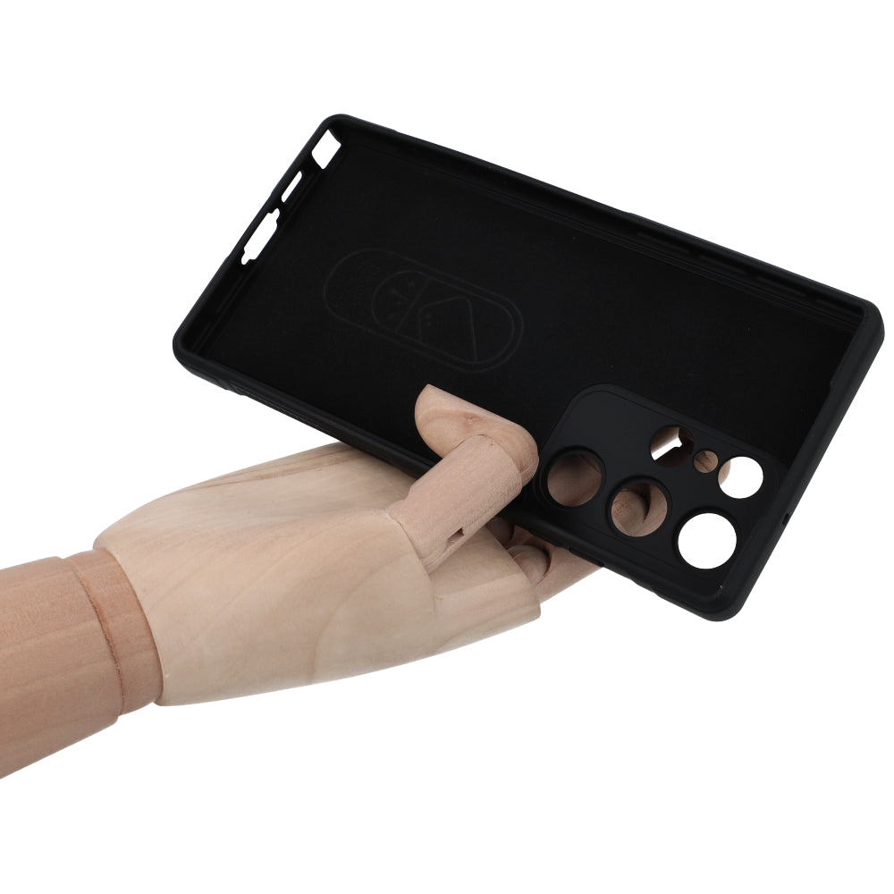 Robuste Handyhülle für Galaxy S23 Ultra, Bizon Case Tur, Schwarz