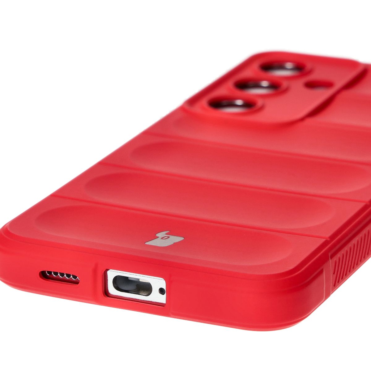 Robuste Handyhülle für Galaxy S24, Bizon Case Tur, Rot