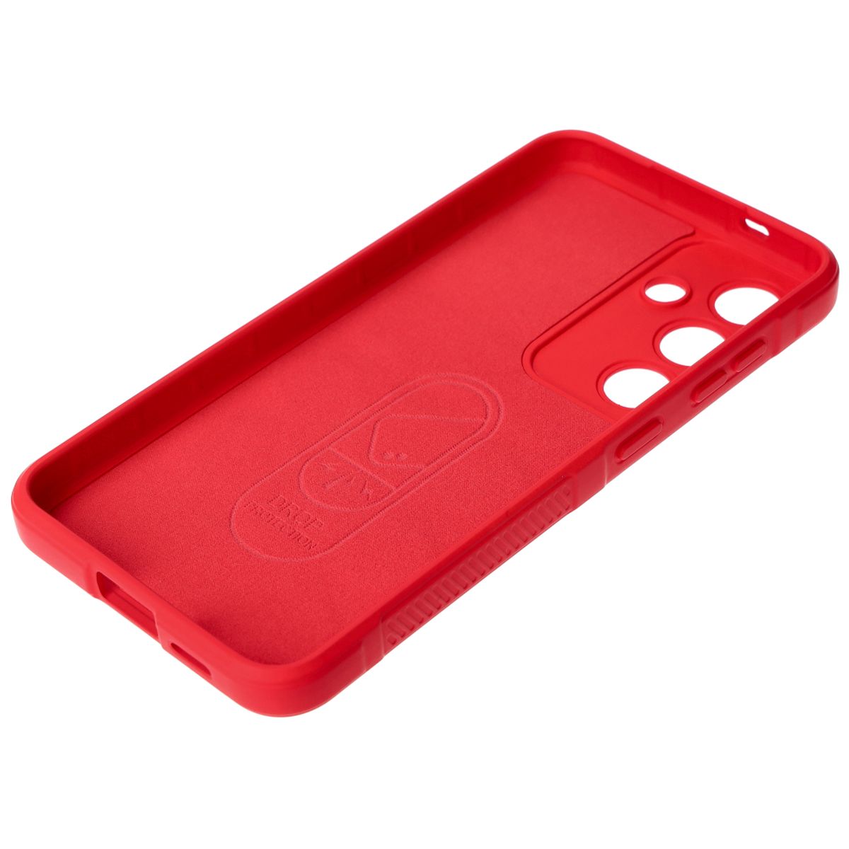 Robuste Handyhülle für Galaxy S24, Bizon Case Tur, Rot