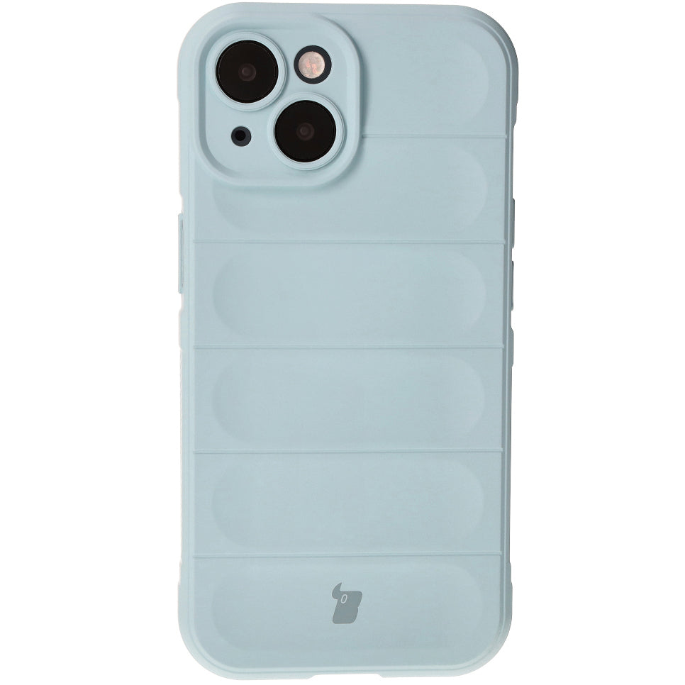 Robuste Handyhülle für iPhone 15, Bizon Case Tur, Hellblau