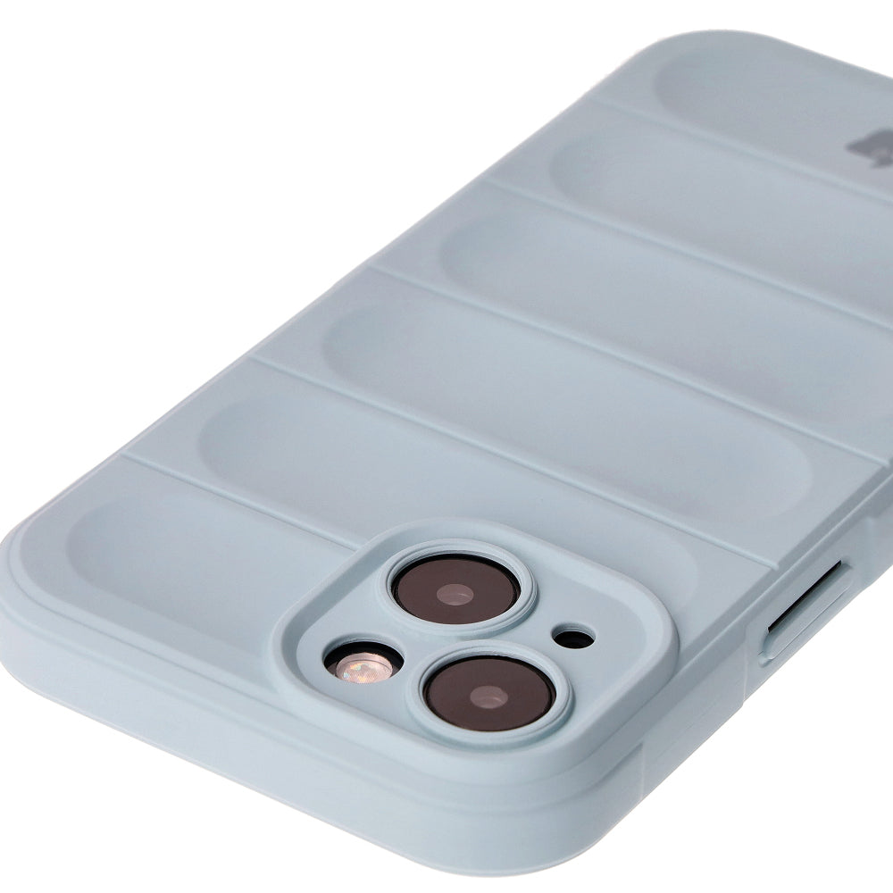 Robuste Handyhülle für iPhone 15, Bizon Case Tur, Hellblau