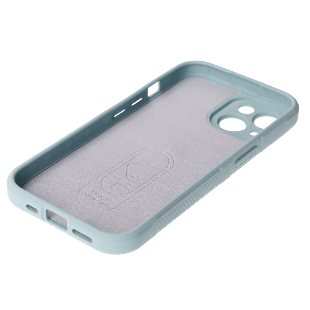 Robuste Handyhülle für iPhone 15, Bizon Case Tur, Hellblau