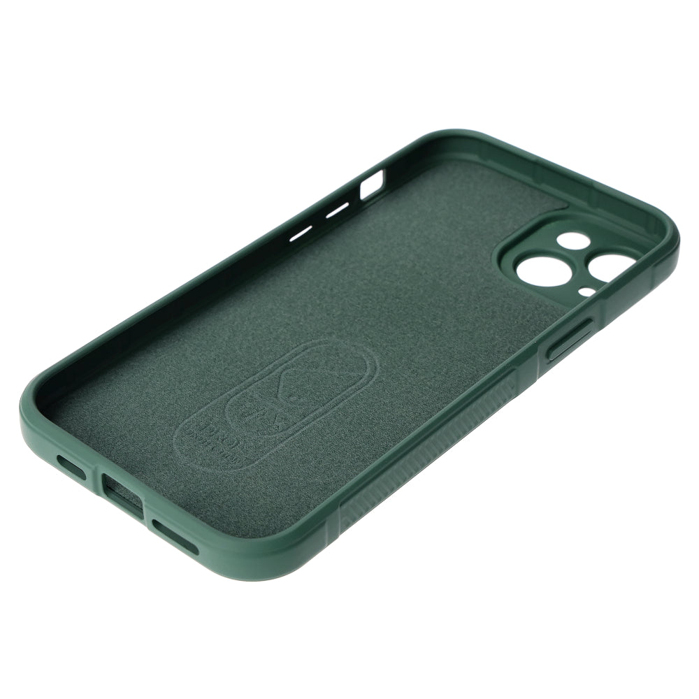 Robuste Handyhülle für iPhone 15 Plus, Bizon Case Tur, Dunkelgrün