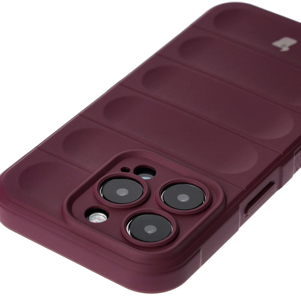 Robuste Handyhülle für iPhone 15 Pro, Bizon Case Tur, Dunkelviolett