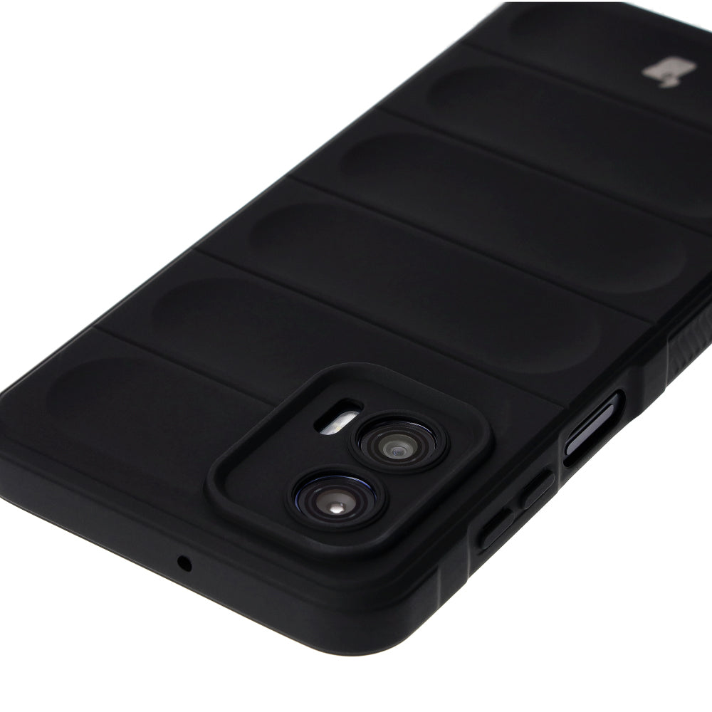 Robuste Handyhülle für Motorola Moto G73 5G, Bizon Case Tur, Schwarz