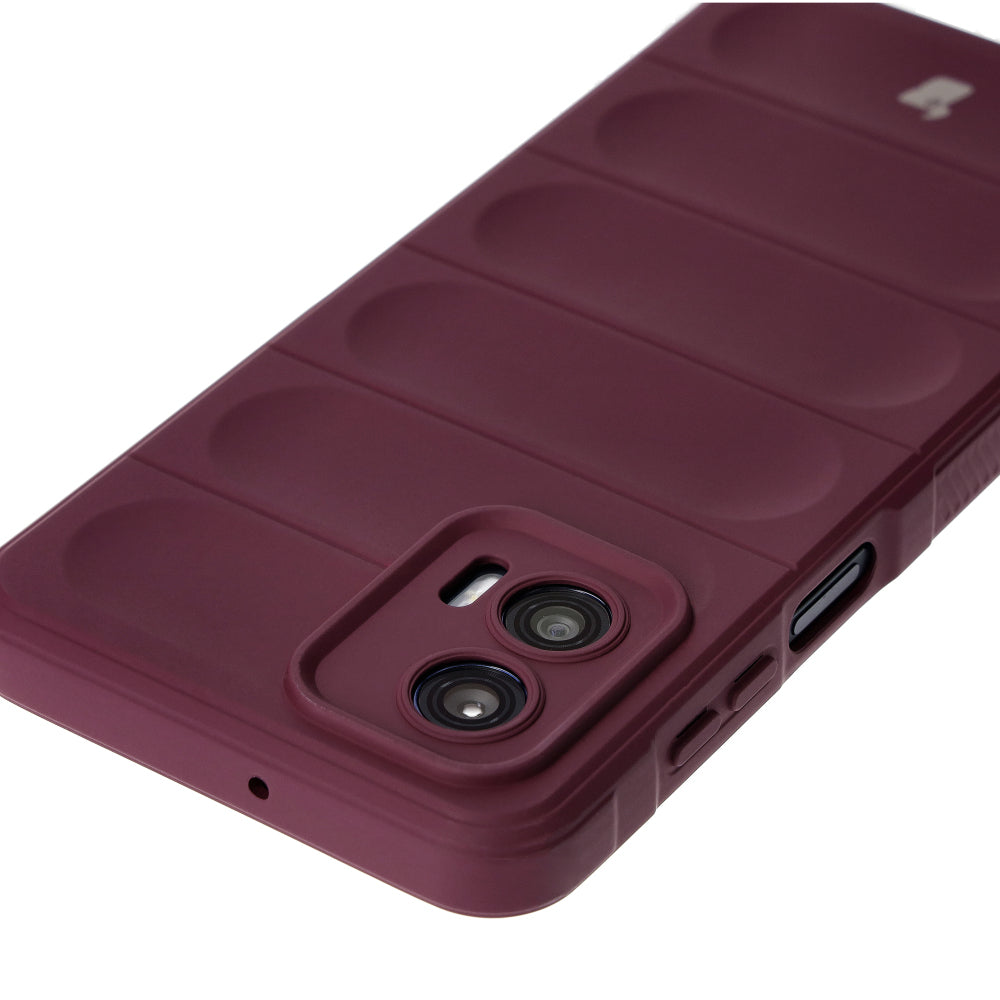 Robuste Handyhülle für Motorola Moto G73 5G, Bizon Case Tur, Dunkelviolett