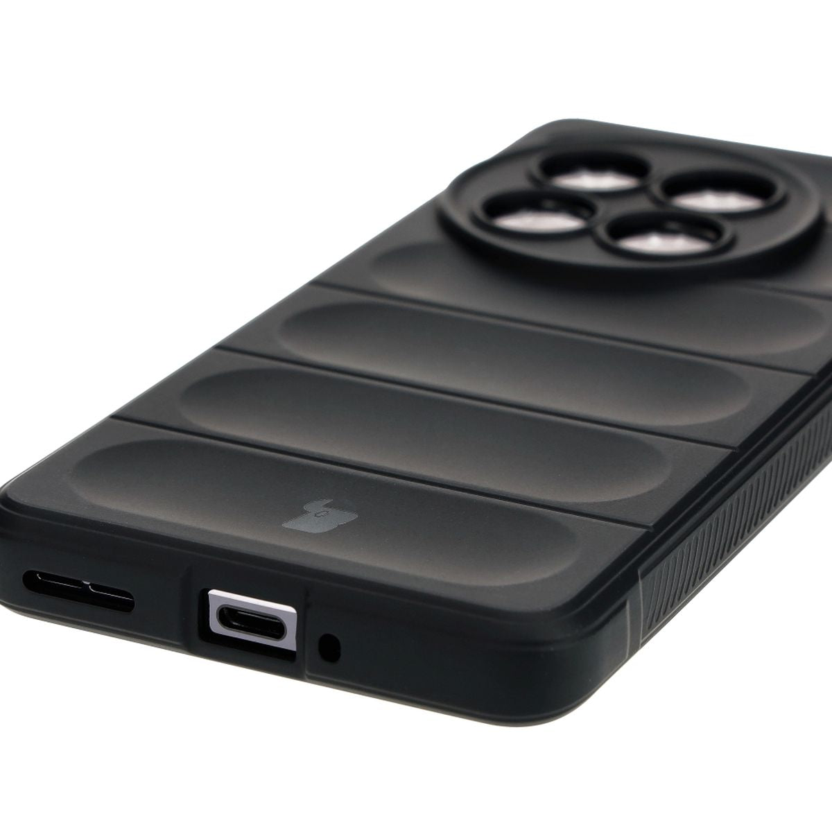 Robuste Handyhülle für OnePlus 12, Bizon Case Tur, Schwarz