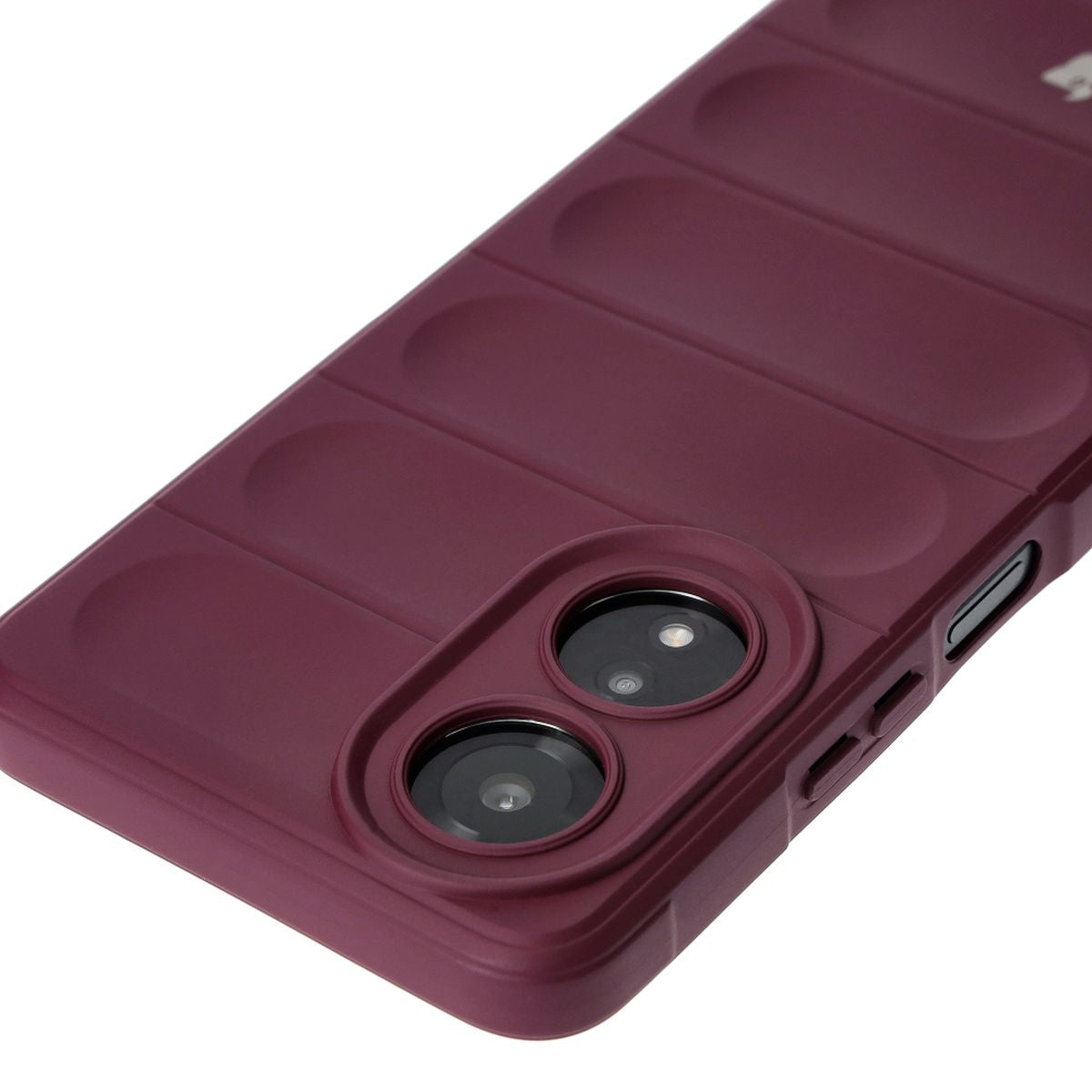 Robuste Handyhülle für Oppo A58 4G, Bizon Case Tur, Burgunderrot