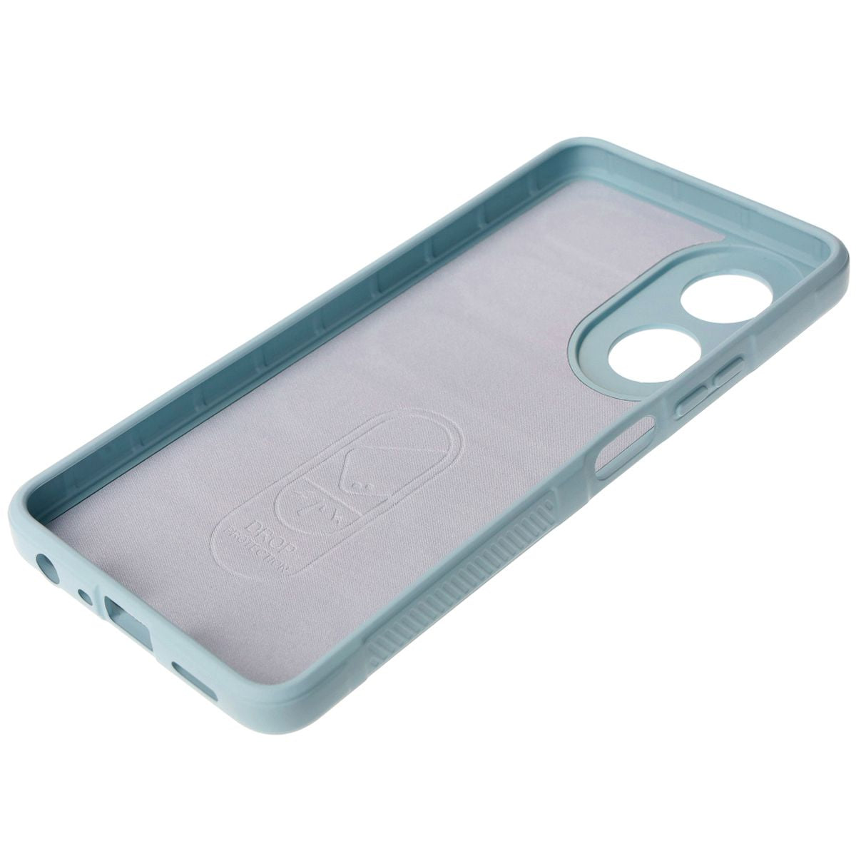 Robuste Handyhülle für Oppo A58 4G, Bizon Case Tur, Hellblau