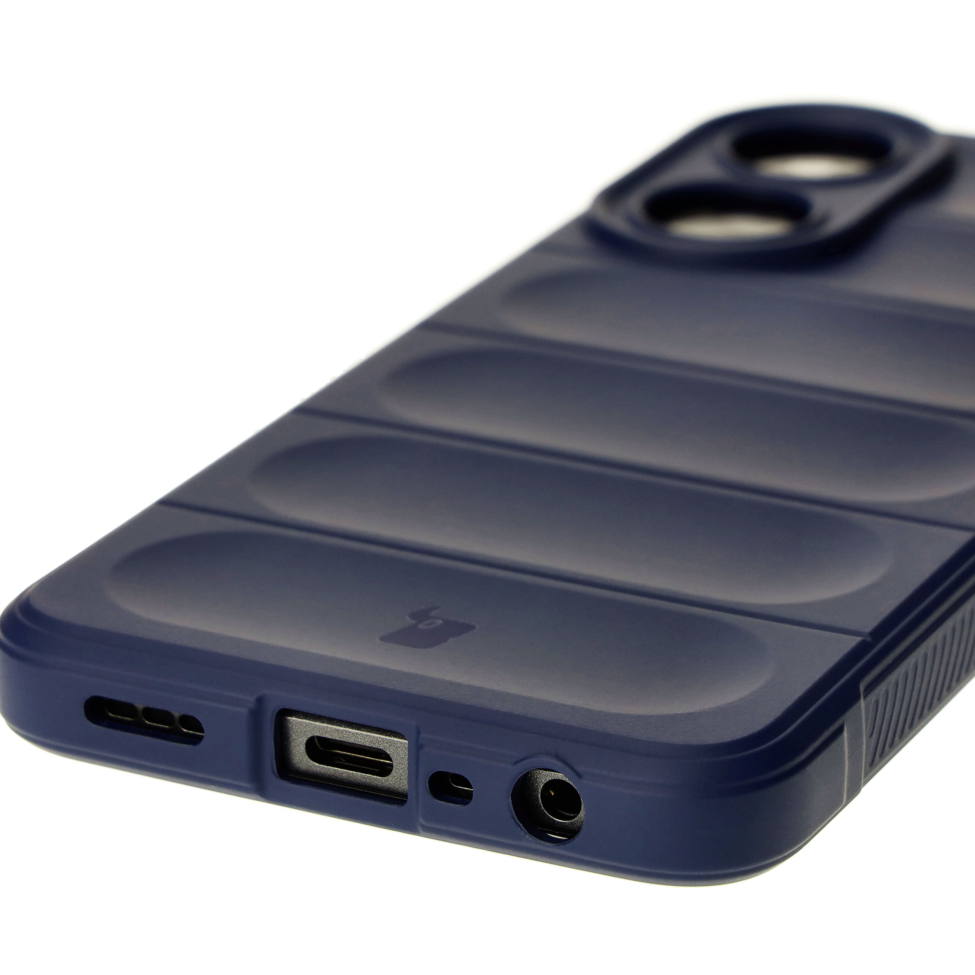 Robuste Handyhülle für Oppo A78 4G, Bizon Case Tur, Dunkelblau