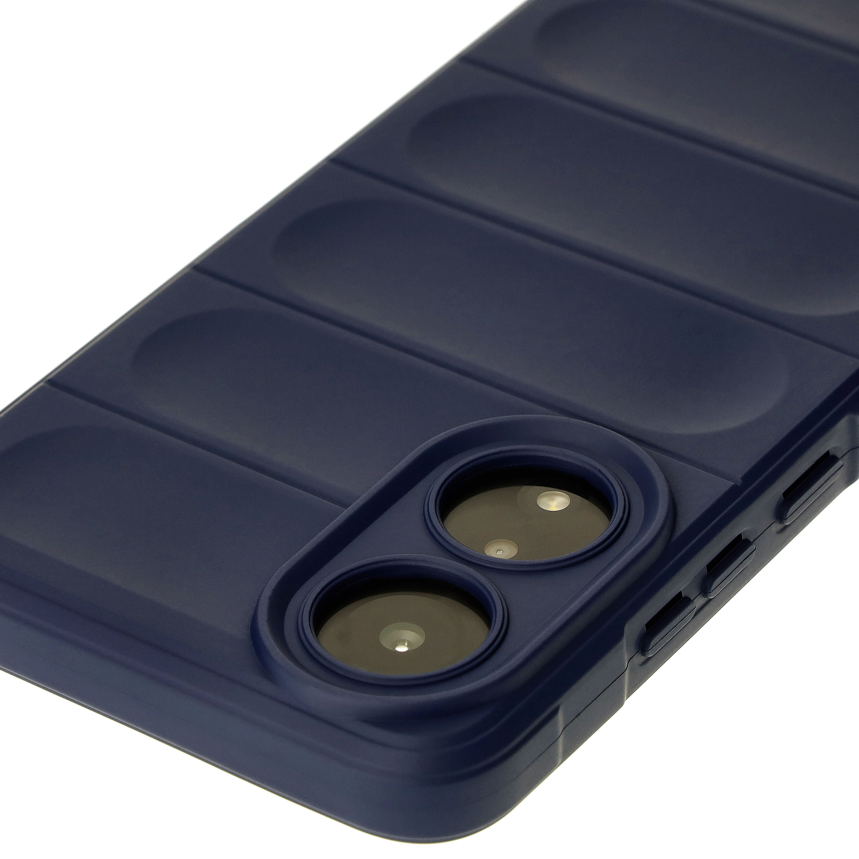 Robuste Handyhülle für Oppo A78 4G, Bizon Case Tur, Dunkelblau