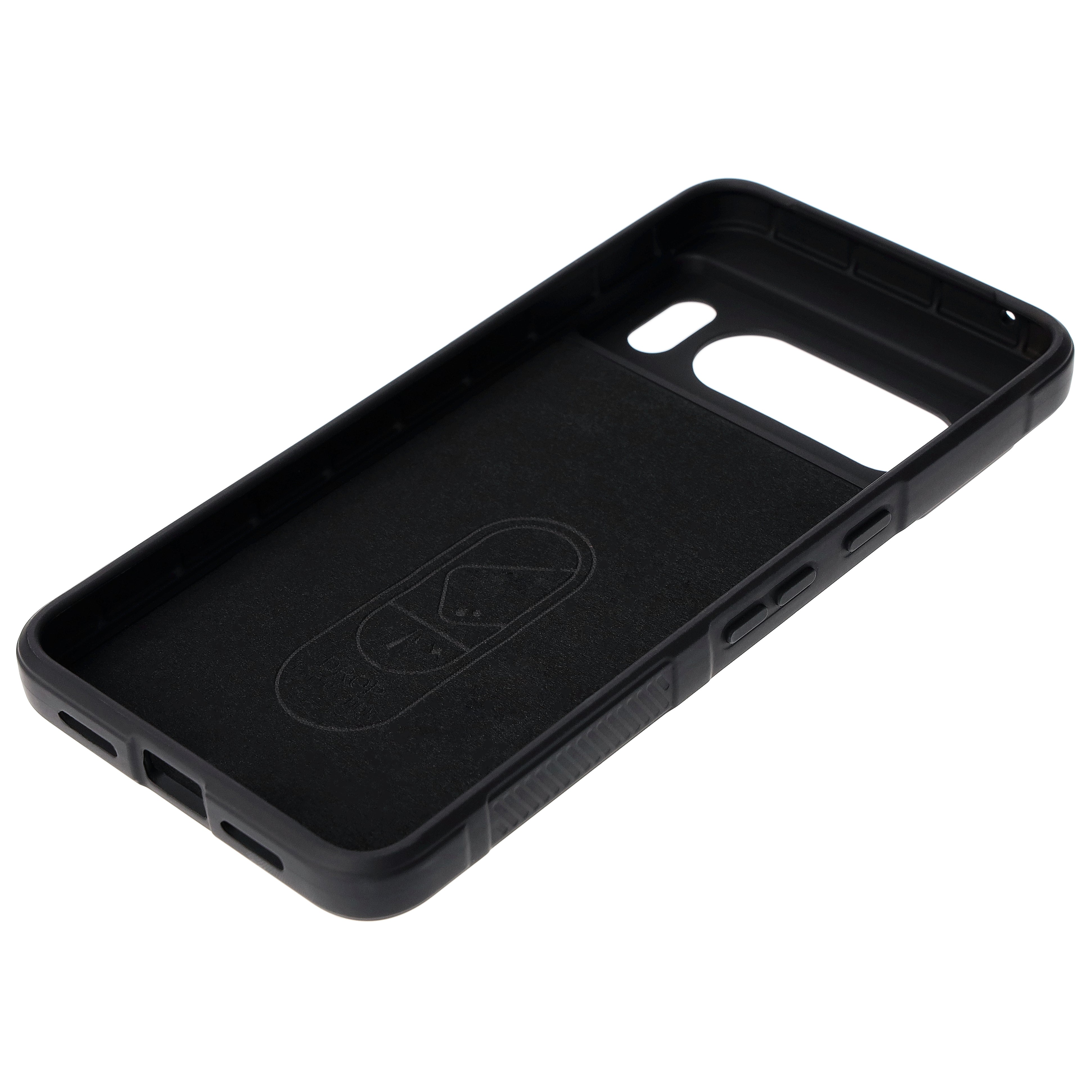Robuste Handyhülle für Google Pixel 8 Pro, Bizon Case Tur, Schwarz