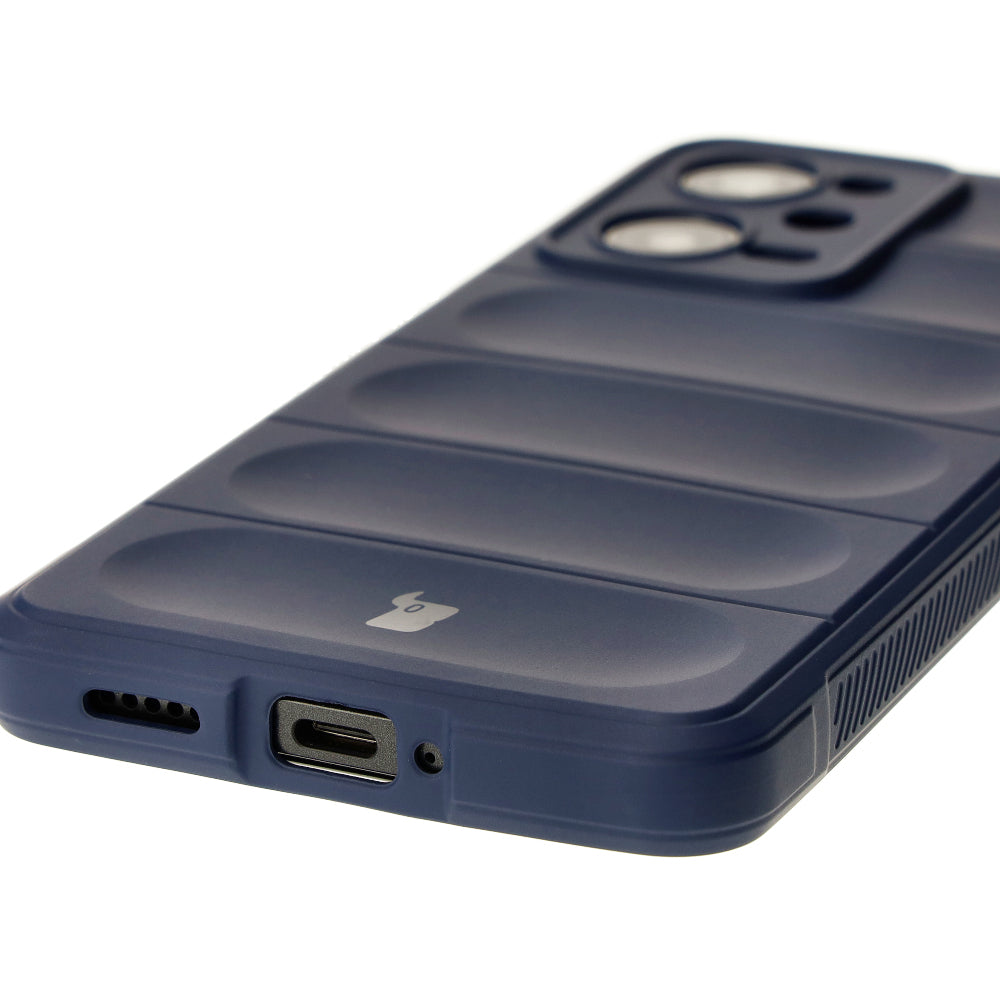 Robuste Handyhülle für Xiaomi Pocophone X5 Pro, Bizon Case Tur, Dunkelblau