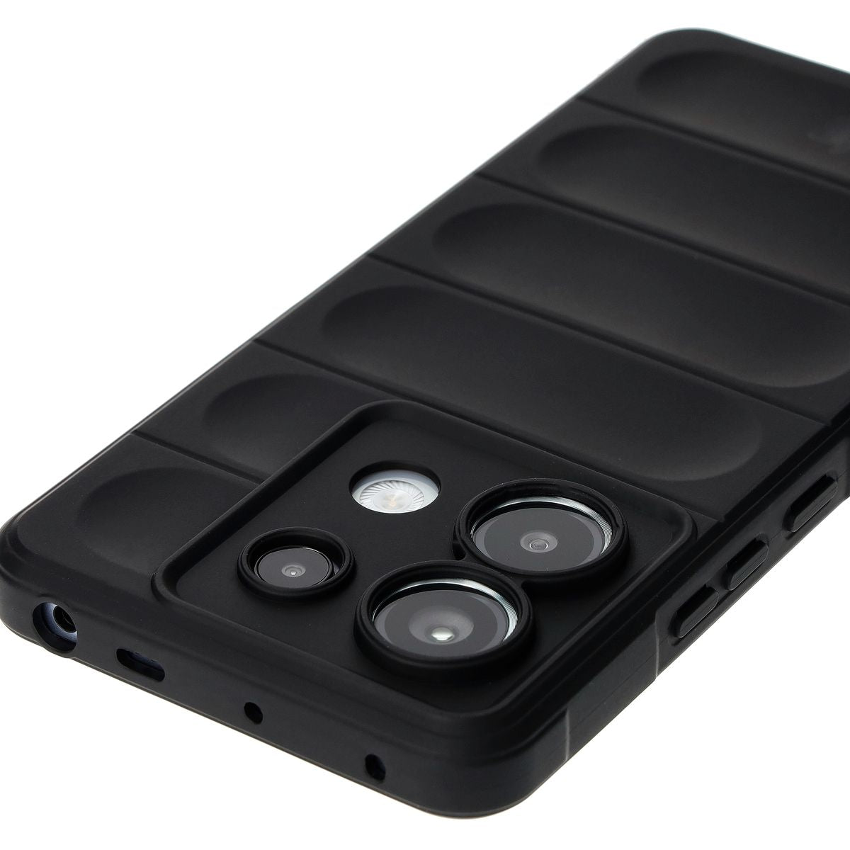 Robuste Handyhülle für Xiaomi Poco X6 / Xiaomi Redmi Note 13 Pro 5G, Bizon Case Tur, Schwarz