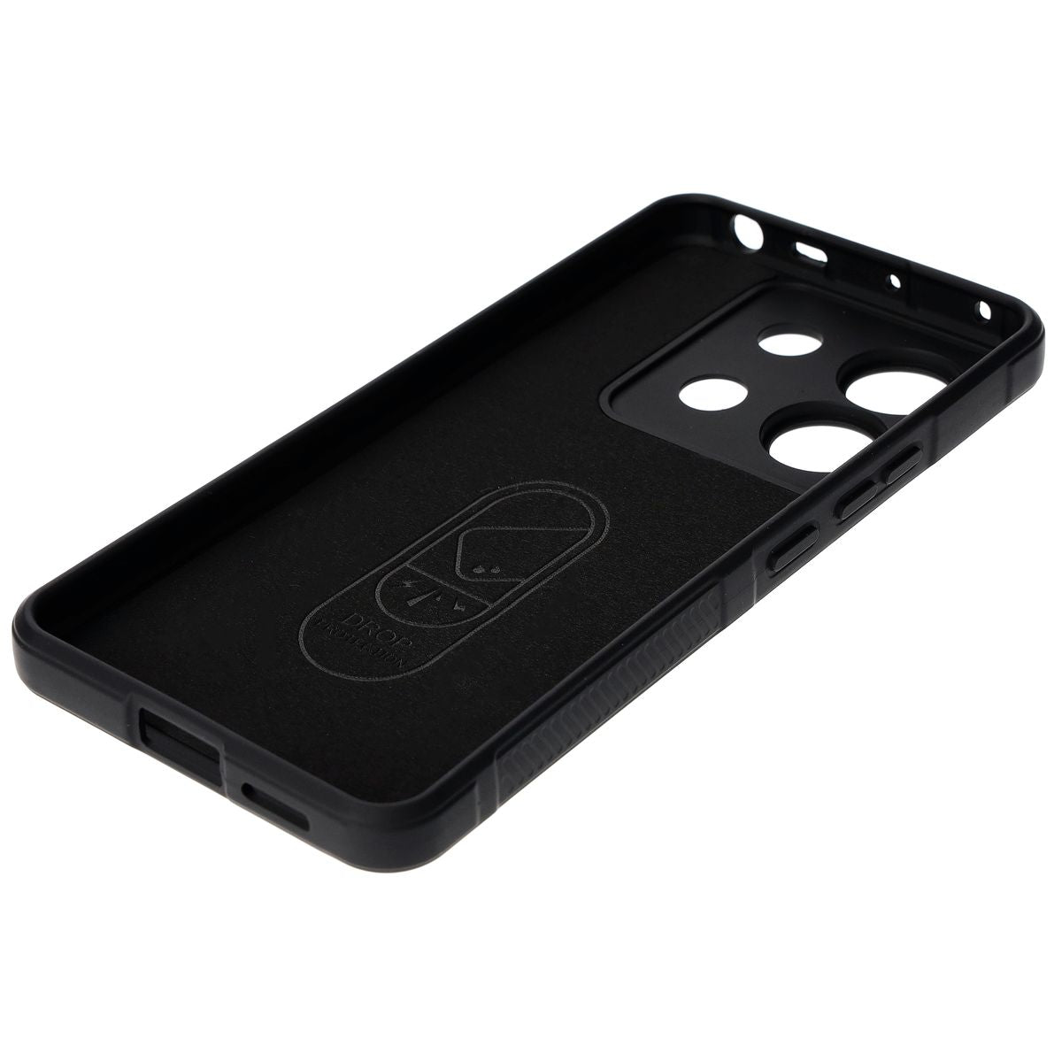 Robuste Handyhülle für Xiaomi Poco X6 / Xiaomi Redmi Note 13 Pro 5G, Bizon Case Tur, Schwarz