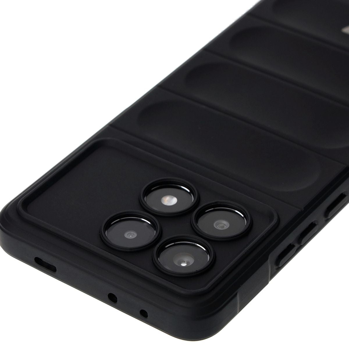 Robuste Handyhülle für Xiaomi Poco X6 Pro, Bizon Case Tur, Schwarz