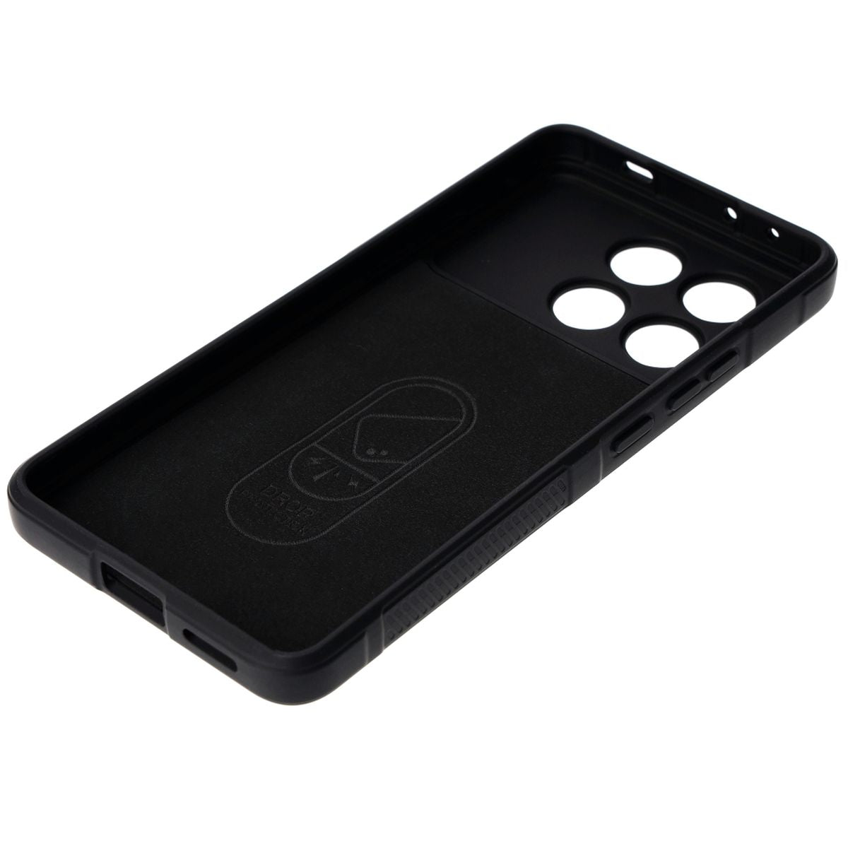 Robuste Handyhülle für Xiaomi Poco X6 Pro, Bizon Case Tur, Schwarz