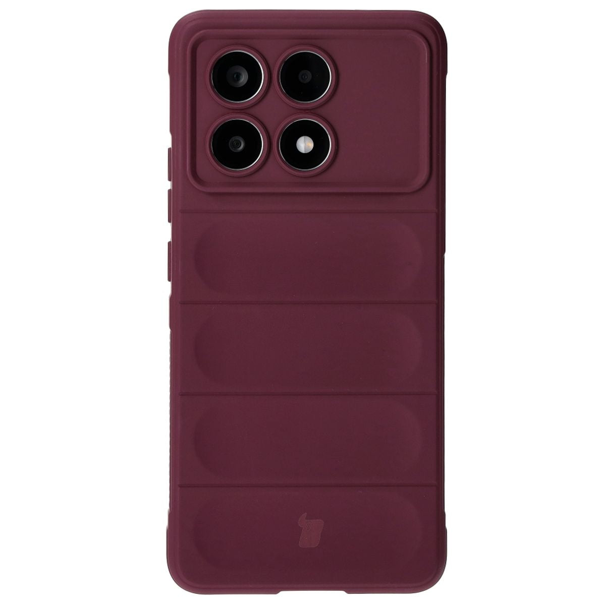 Robuste Handyhülle für Xiaomi Poco X6 Pro, Bizon Case Tur, Burgunderrot