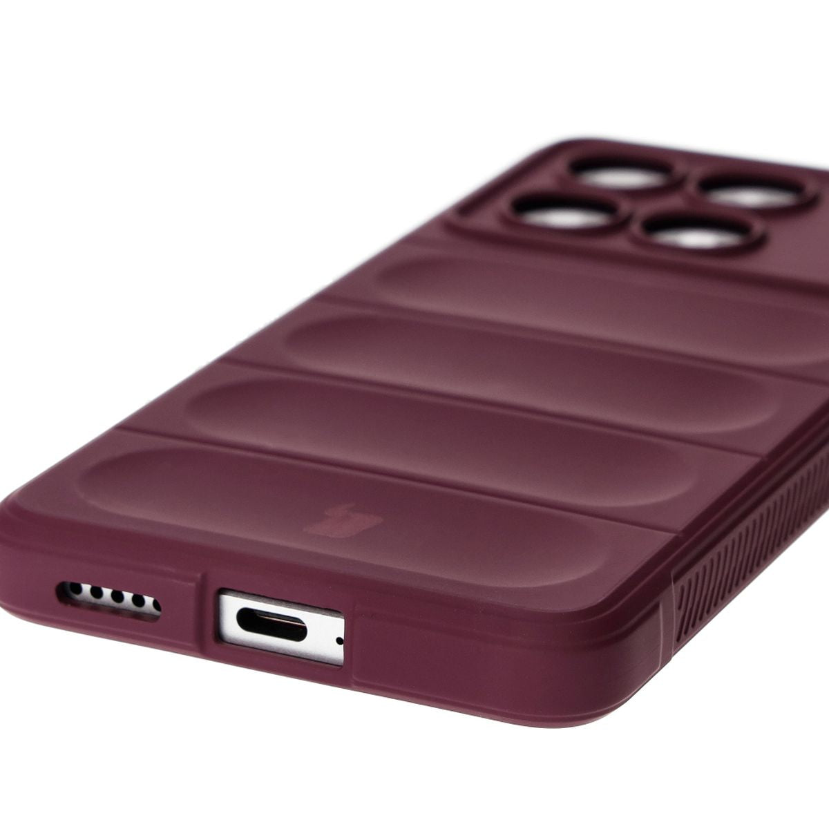 Robuste Handyhülle für Xiaomi Poco X6 Pro, Bizon Case Tur, Burgunderrot