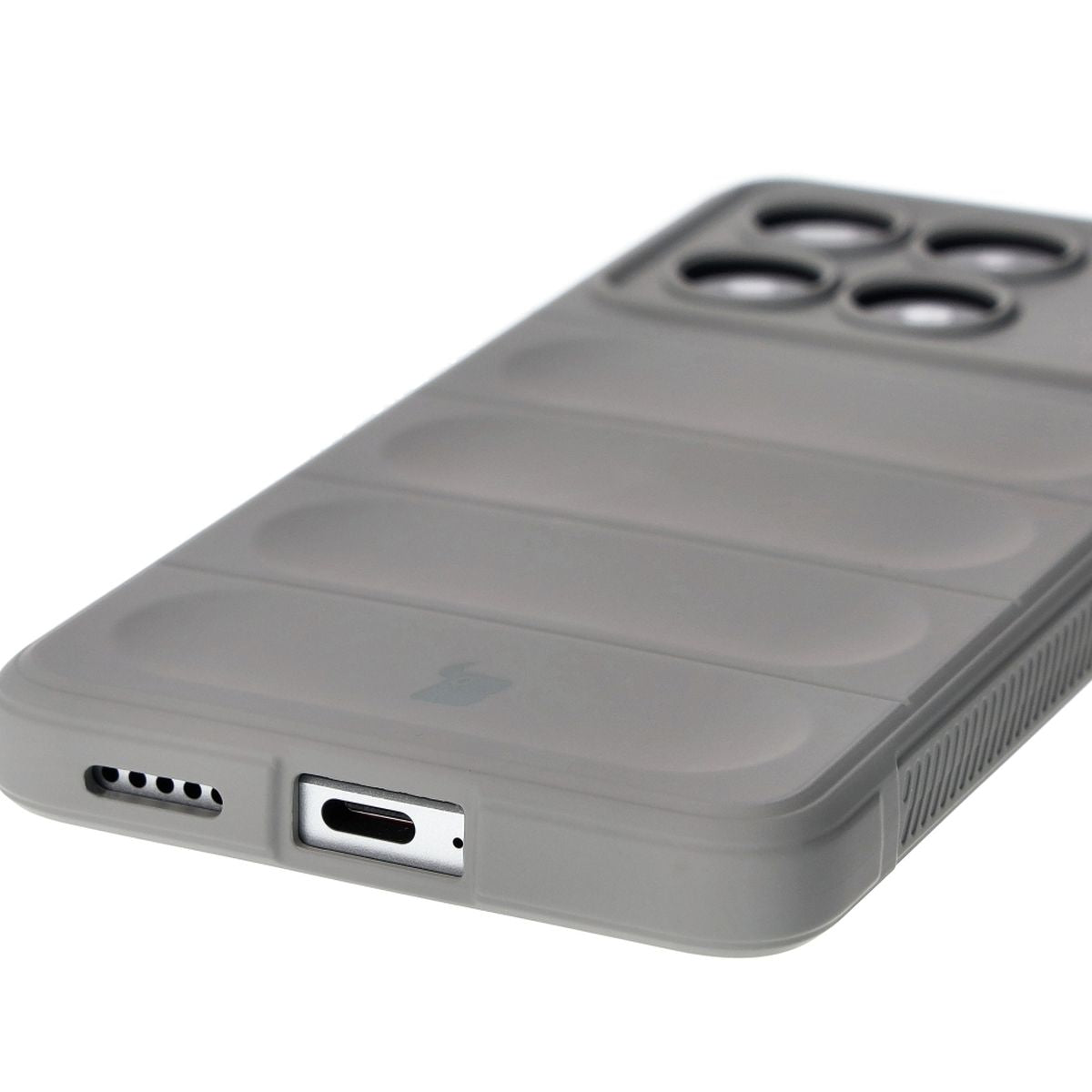 Robuste Handyhülle für Xiaomi Poco X6 Pro, Bizon Case Tur, Hellgrau