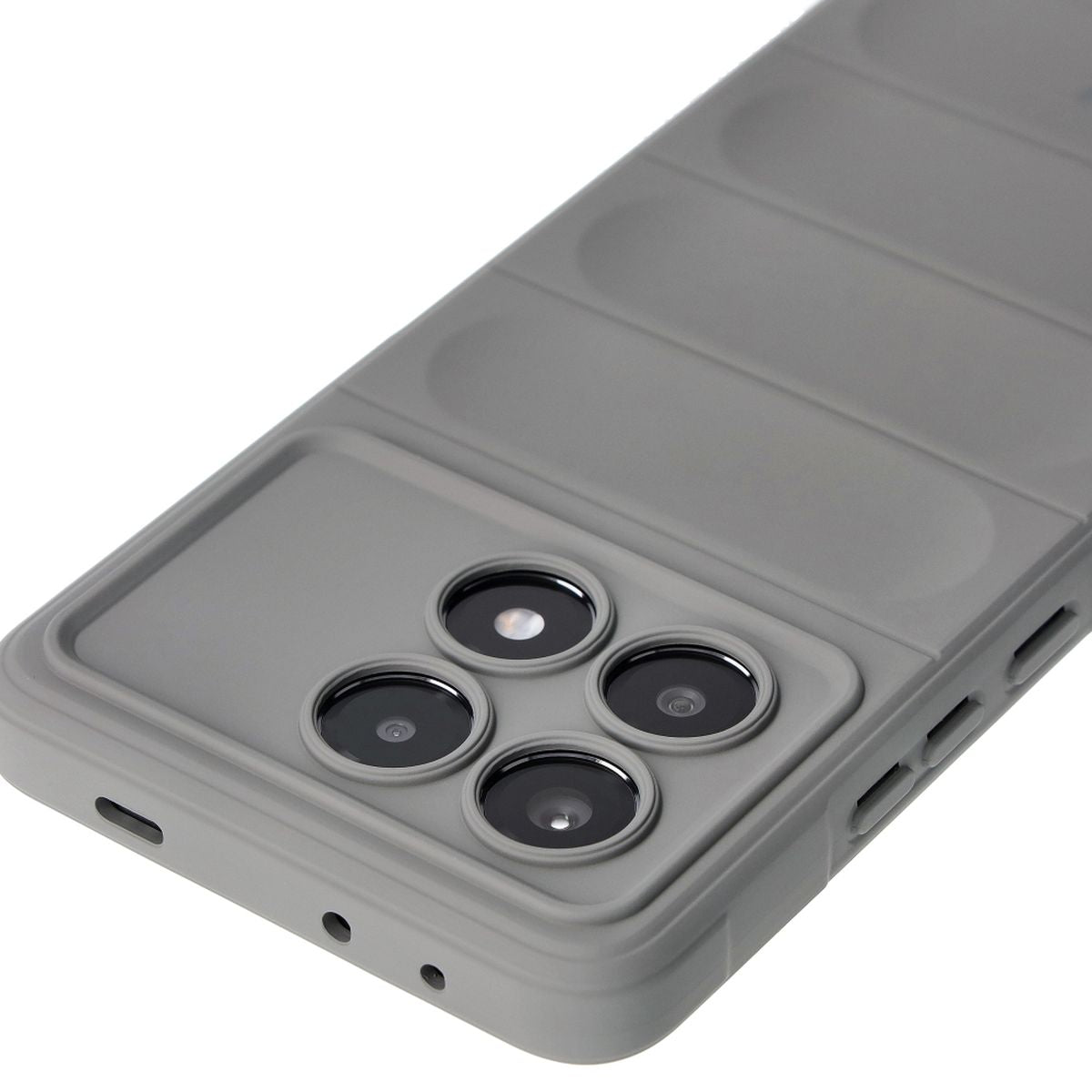 Robuste Handyhülle für Xiaomi Poco X6 Pro, Bizon Case Tur, Hellgrau