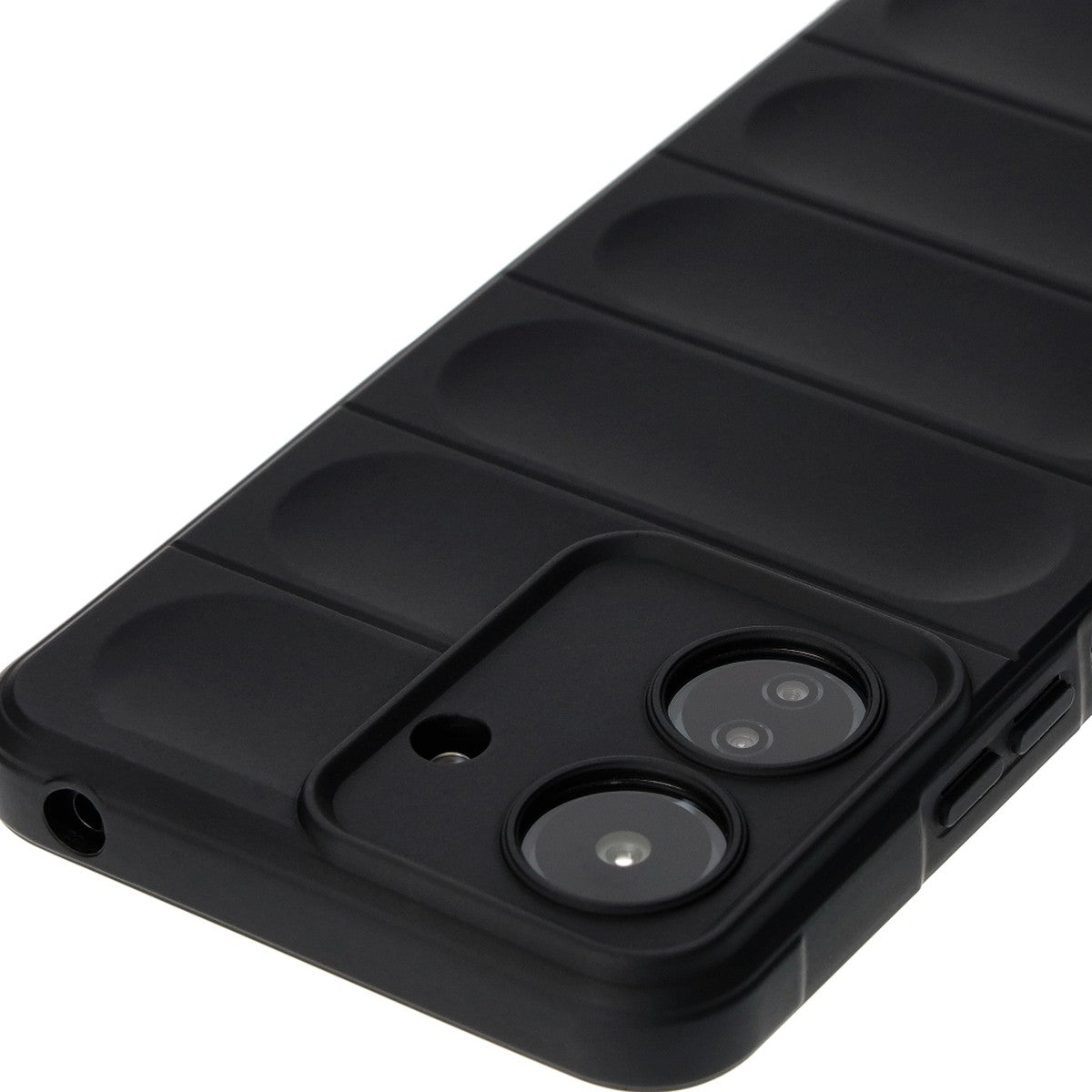 Robuste Handyhülle für Xiaomi Redmi 13C / Xiaomi Pocophone C65, Bizon Case Tur, Schwarz