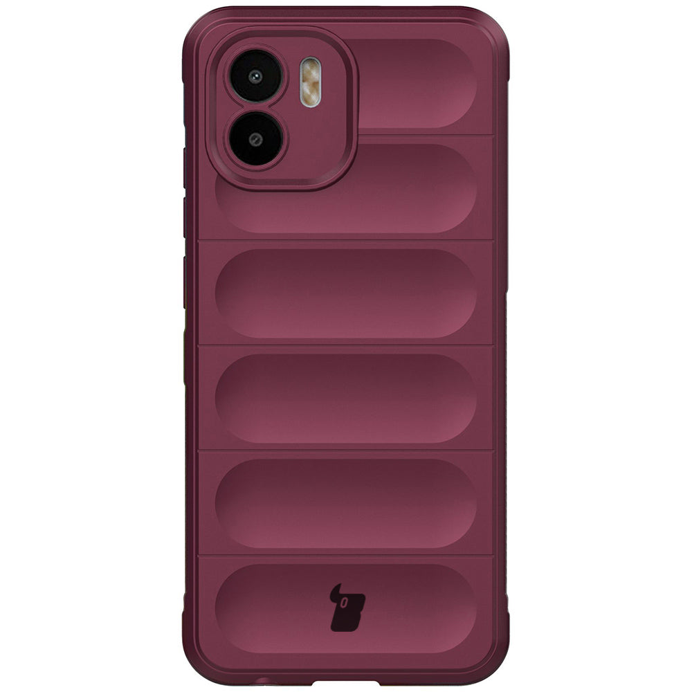 Robuste Handyhülle für Xiaomi Redmi A1, Bizon Case Tur, Burgunderrot