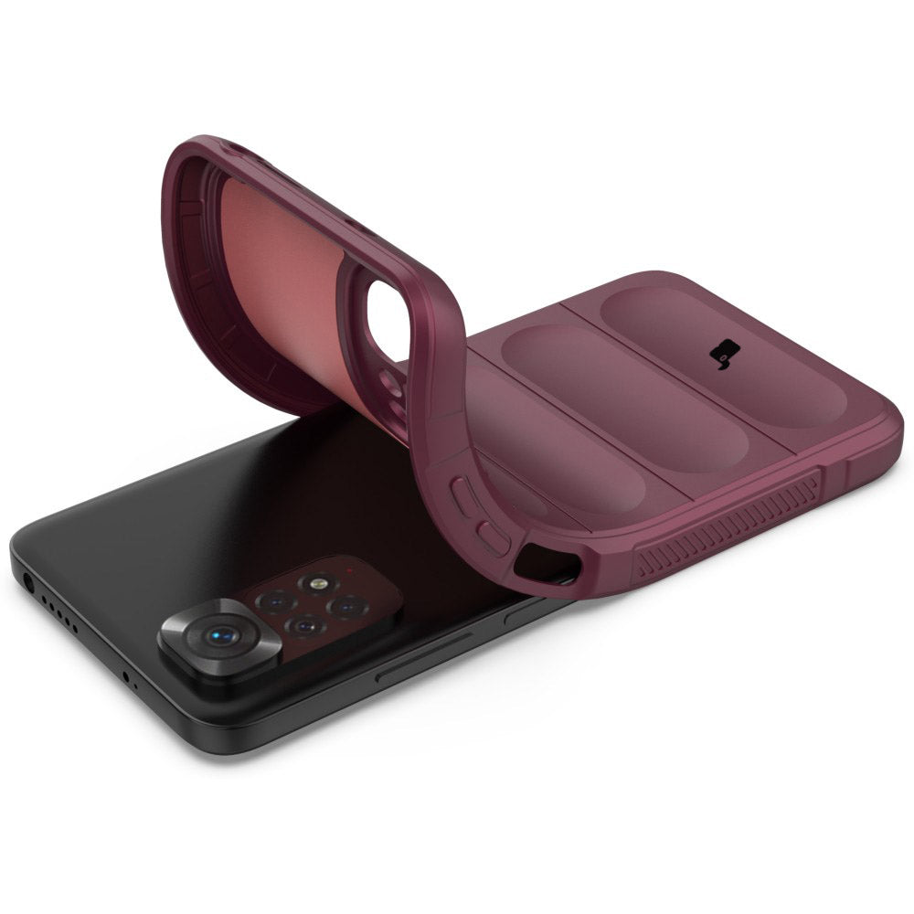 Robuste Handyhülle für Xiaomi Redmi Note 11 / 11S 4G, Bizon Case Tur, Dunkelviolett