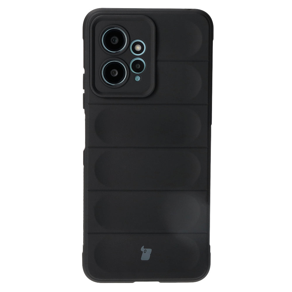 Robuste Handyhülle für Xiaomi Redmi Note 12 4G, Bizon Case Tur, Schwarz