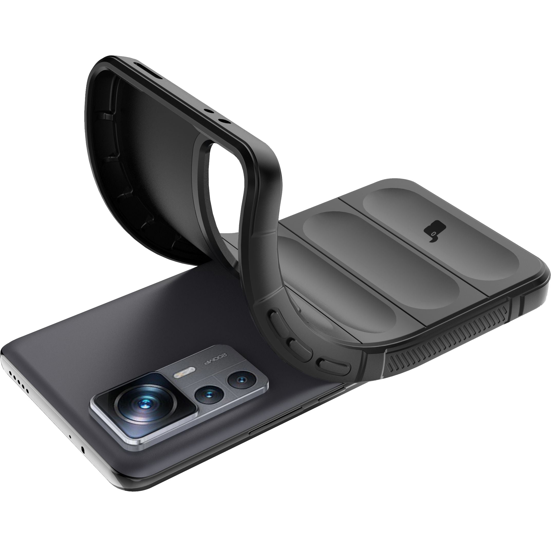 Schutzhülle Bizon Case Tur für Xiaomi 12T Pro, Schwarz