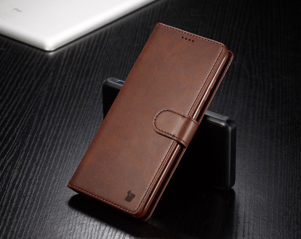 Schutzhülle Bizon Case Wallet für Galaxy A73 5G, Braun