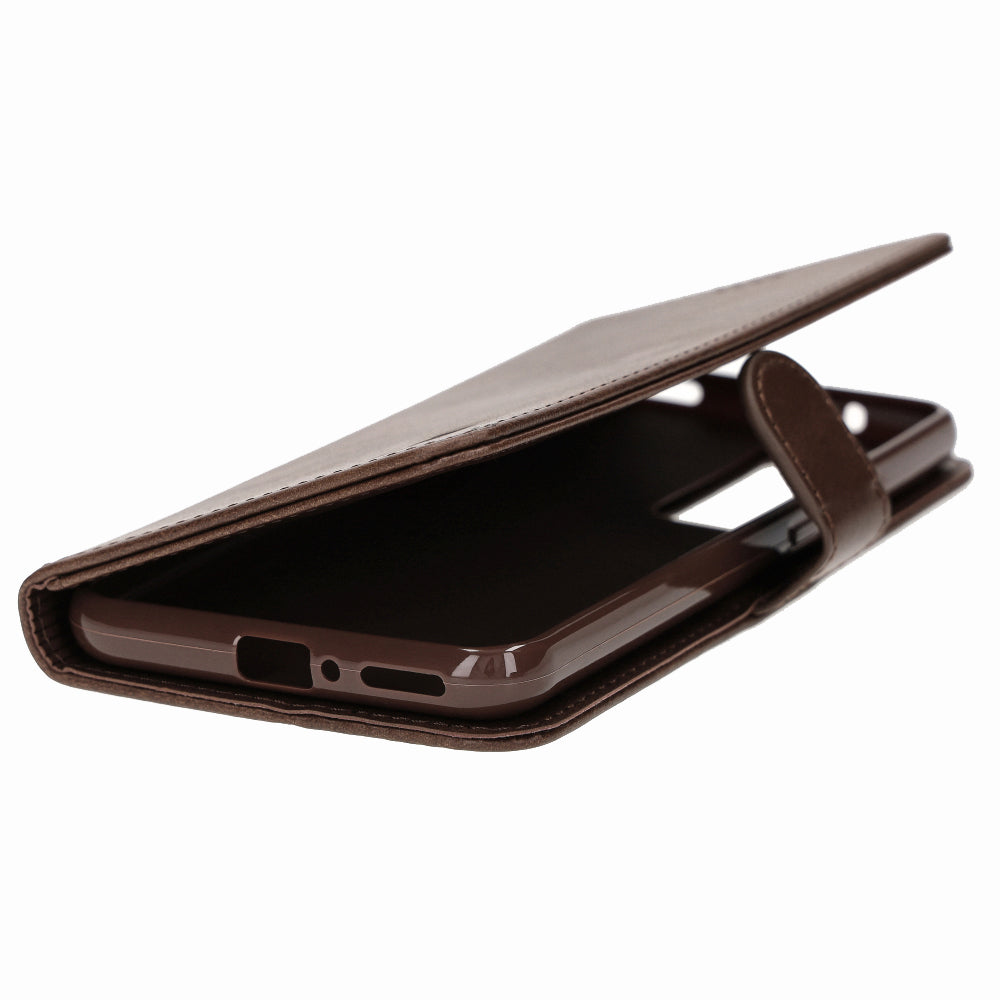 Schutzhülle Bizon Case Wallet für Xiaomi 12T/12T Pro, Dunkelbraun