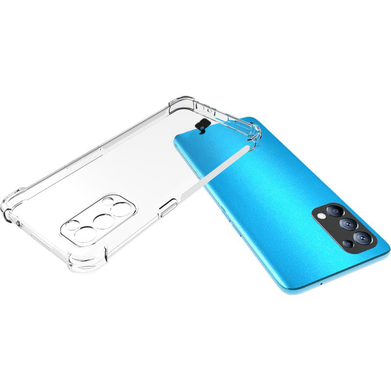 Schutzhülle + 2x Glas Bizon Case Clear Pack für Oppo Reno 5 5G, Transparent