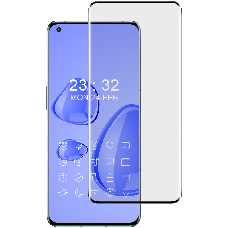 Gehärtetes Glas Bizon Glass Edge 3D für Oppo Find X5 Pro, Schwarz