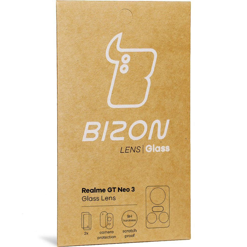 Glas für die Kamera Bizon Glass Lens für Realme GT Neo 3, 2 Stück