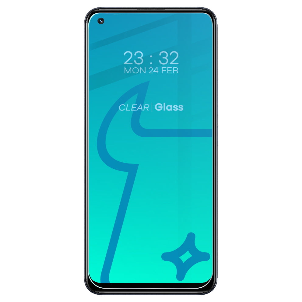 Gehärtetes Glas für Oppo Reno 4 Lite / Oppo Reno 5 / Realme 8 / Realme 8 Pro, Bizon Glass Clear