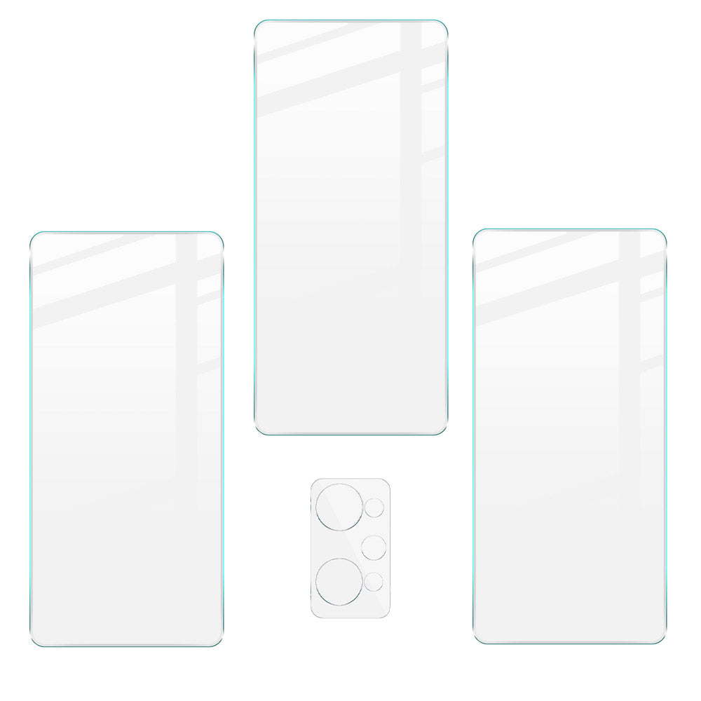 Gehärtetes Glas Bizon Glass Clear - 3 Stück + Kameraschutz für Realme GT 2 / Neo 2 / Realme GT Neo 3T