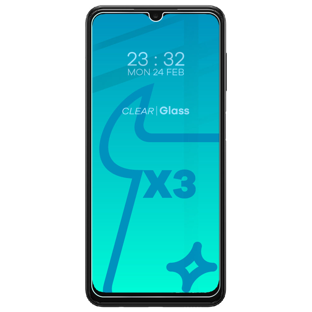 Gehärtetes Glas Bizon Glass Clear - 3 Stück + Kameraschutz, Galaxy A13 5G
