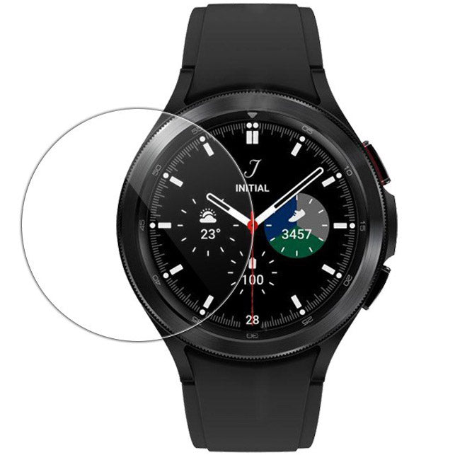 Gehärtetes Glas Bizon Glass Clear für Galaxy Watch 4 Classic 46mm, Schwarz