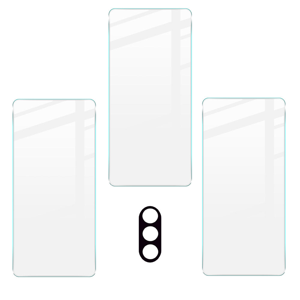 Gehärtetes Glas Bizon Glass Clear - 3 Stück + Kameraschutz für Moto G31 / G41