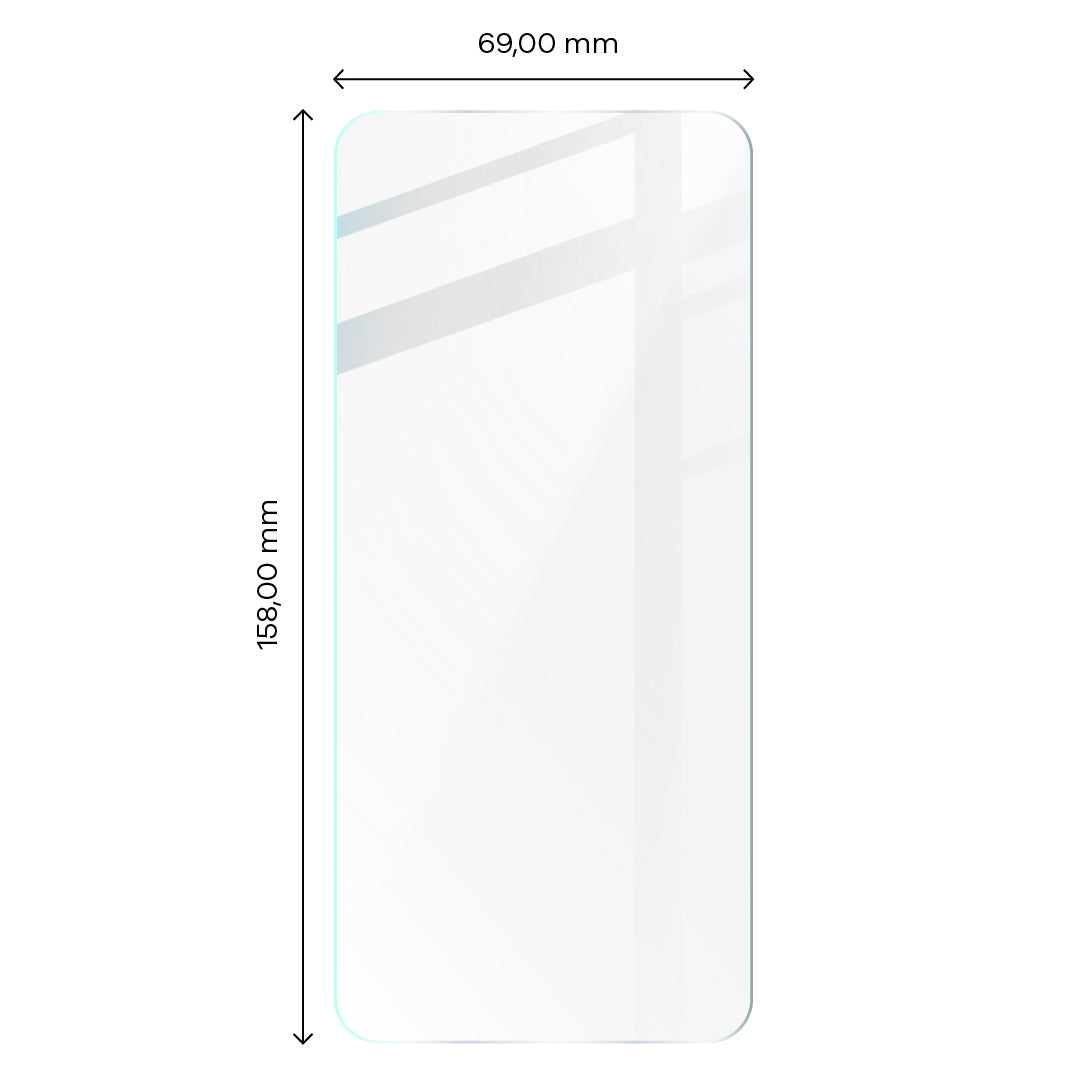 Gehärtetes Glas für Realme 9i / Realme 8i / Oppo A96, Bizon Glass Clear