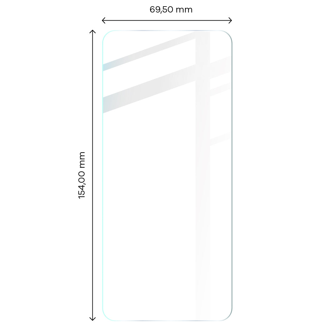 Gehärtetes Glas Bizon Glass Clear - 3 Stück + Kameraschutz, Realme GT Neo 3