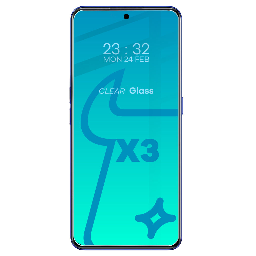 Gehärtetes Glas Bizon Glass Clear - 3 Stück + Kameraschutz, Realme GT Neo 3