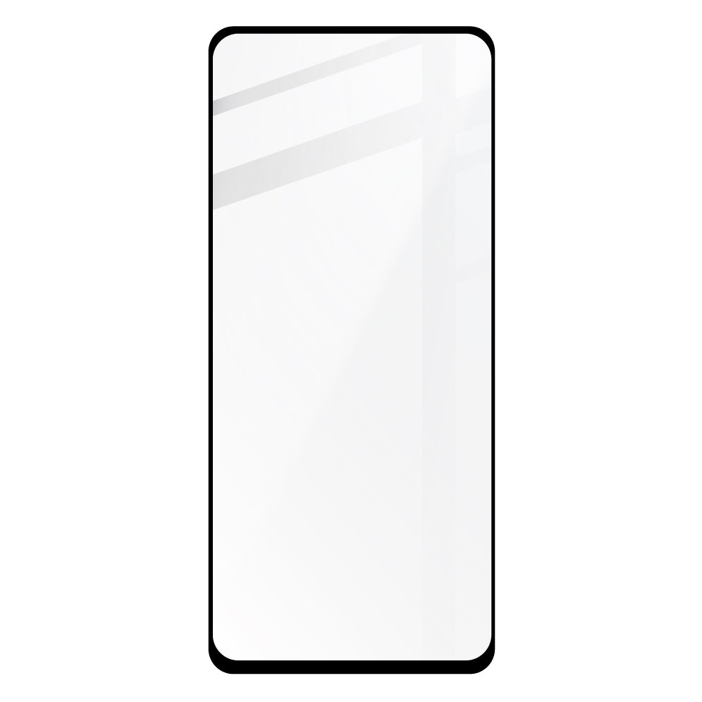 Gehärtetes Glas Bizon Glass Edge für Galaxy S20 FE, schwarzer Rahmen