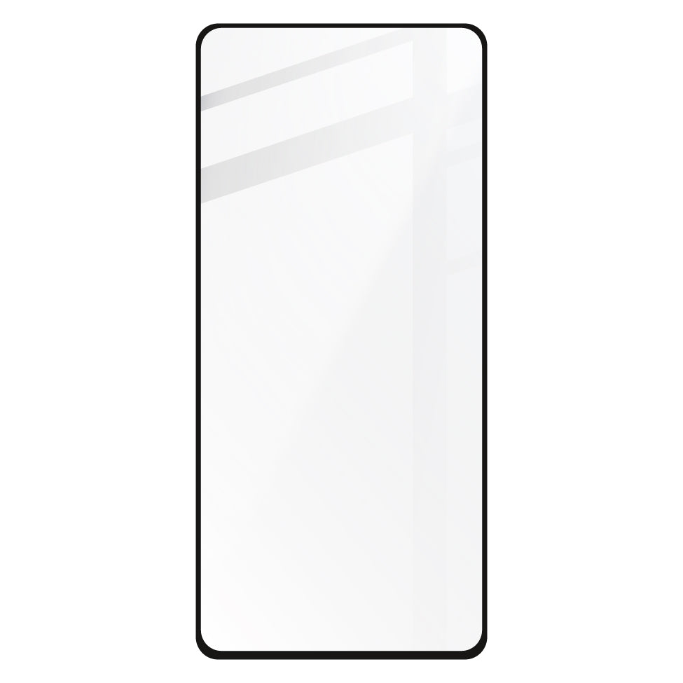 Gehärtetes Glas Bizon Glass Edge - 2 Stück + Kameraschutz für Xiaomi Mi 11 Lite / 5G / 5G NE, Schwarz