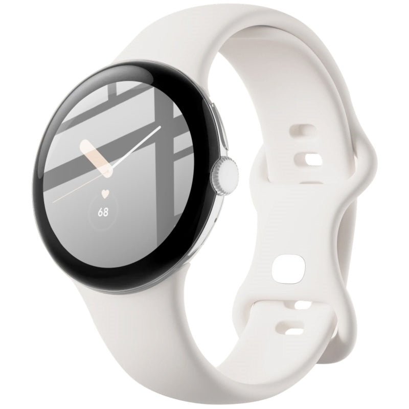 Gehärtetes Glas Bizon Glass Edge für Google Pixel Watch, Schwarz